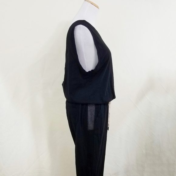 N:Philanthropy Dawn jumpsuit black Cat mesh Lounge Women's Size large NWT - Picture 4 of 9